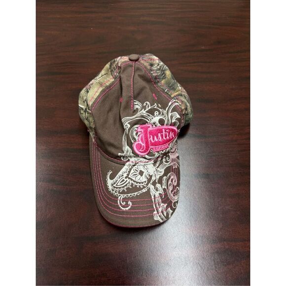 Justin Boots Accessories - Justin Boots Women’s Cowgirl Camouflage Brown Baseball Hat
